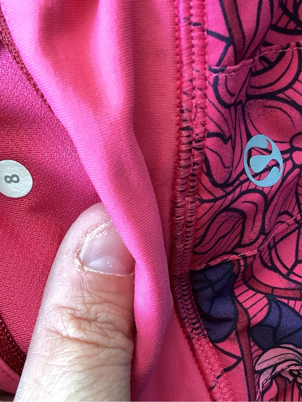 lululemon athletica Pink Patterned Athletic Skort 8 EUC - Picture 4 of 4
